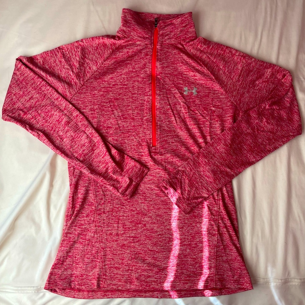 Under Armor long sleeve 1/4 zip dry fit shirt